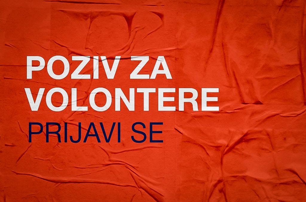 POZIV ZA PRIJAVE VOLONTERA